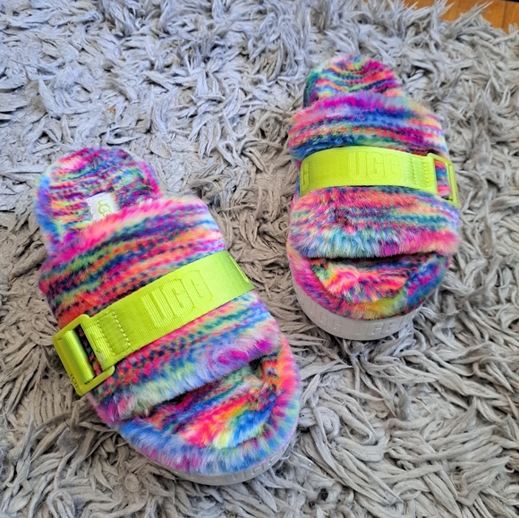 UGG Rainbow Platform Slip On NWOT - Picture 2 of 5